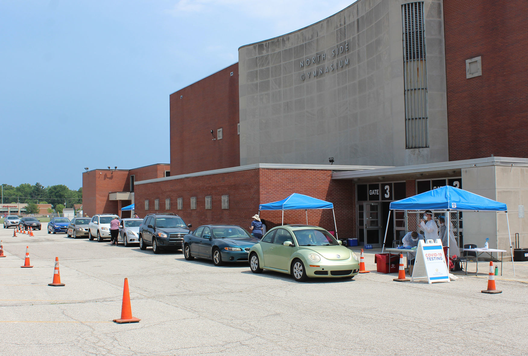 COVID testing site in Elkhart